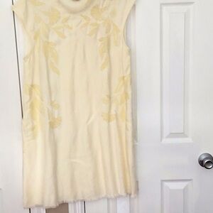 Anthropologie cotton embossed summer dress